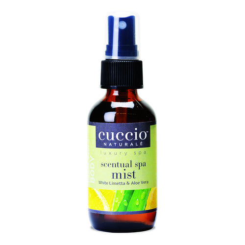 Cuccio Scentual Spa Mist 2oz White Limetta & Aloe Vera 33450