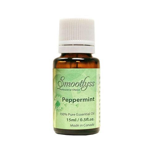 Huile essentielle de menthe poivrée Smootlyss 15ml - Fabriquée au Canada