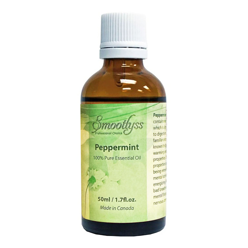 Huile Essentielle de Menthe Poivrée Smootlyss 50ml - Fabriquée au Canada
