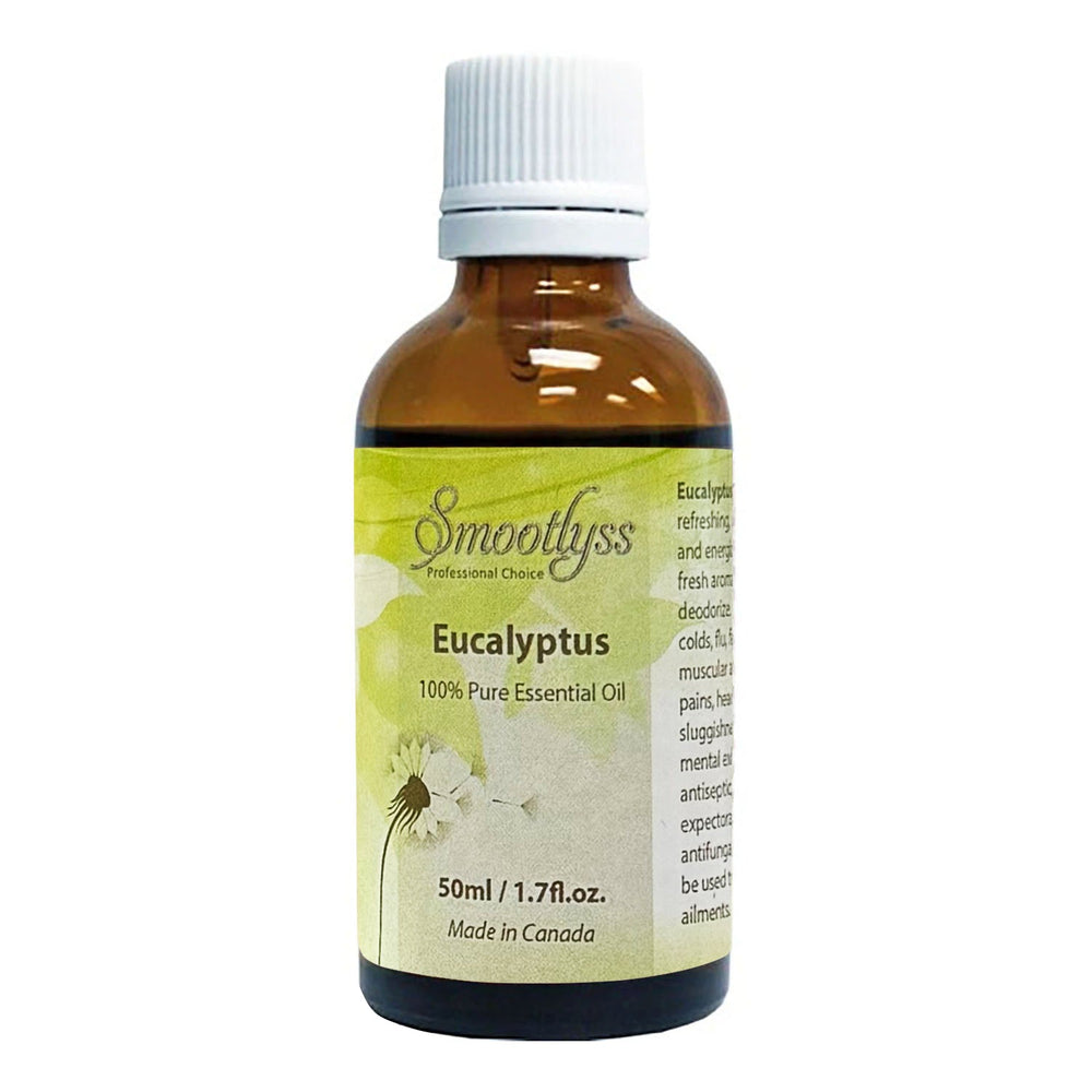 Huile Essentielle d'Eucalyptus Smootlyss 50ml Fabriqué Au Canada 00328