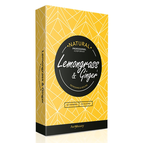 AvryBeauty Kit Spa 4 étapes Citronnelle et Gingembre ABS105LGGR 00750