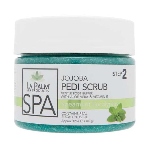 La Palm Gommage pédicure jojoba 12 oz – Menthe verte eucalyptus