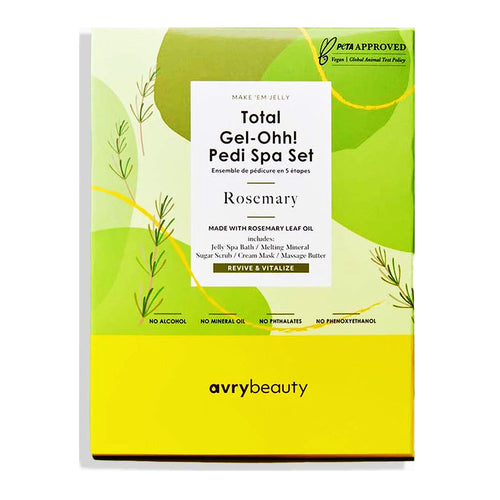 AvryBeauty Kit Spa Pedi 5 étapes Romarin AJ501RSMY 10512