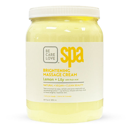 BCL SPA Crème de Massage Éclaircissante 64oz Citron + Lys 56906