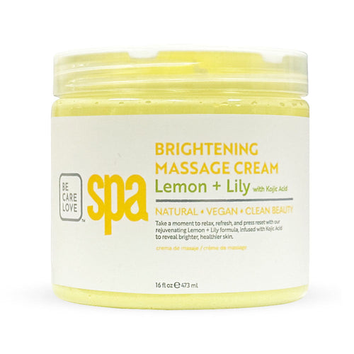 Crème de massage éclaircissante BCL SPA 16oz Citron + Lys 56916