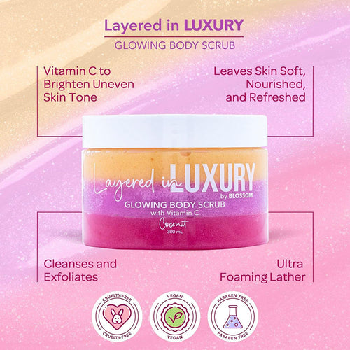 Blossom Glowing Body Scrub 300 ml  - Coconut 90424
