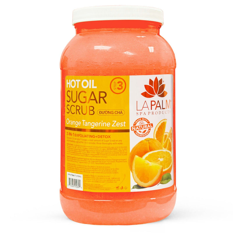 La Palm Hot Oil Sugar Scrub Gal Orange Tangerine Zest LP184