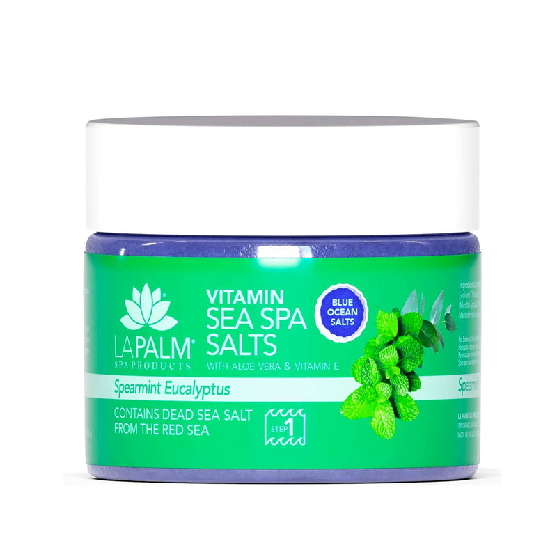 La Palm Sea Spa Salts 12 oz - Spearmint Eucalyptus LP200