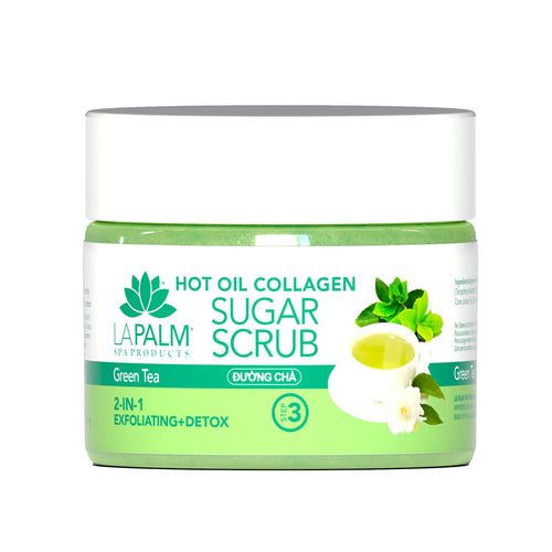 Gommage au sucre et à l'huile chaude La Palm 12 oz - Thé vert LP425/00247
