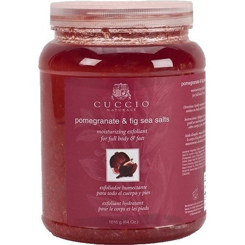 Gommage exfoliant au sel de mer grenade et figue Cuccio 78oz #3163