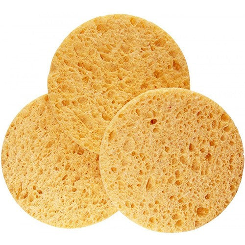Éponges de beauté rondes en cellulose naturelle, paquet de 100, 86369-NAT