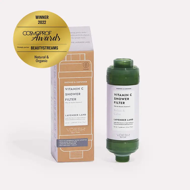 Voesh Shower & Empower Filtre de Douche à la Vitamine C Lavande