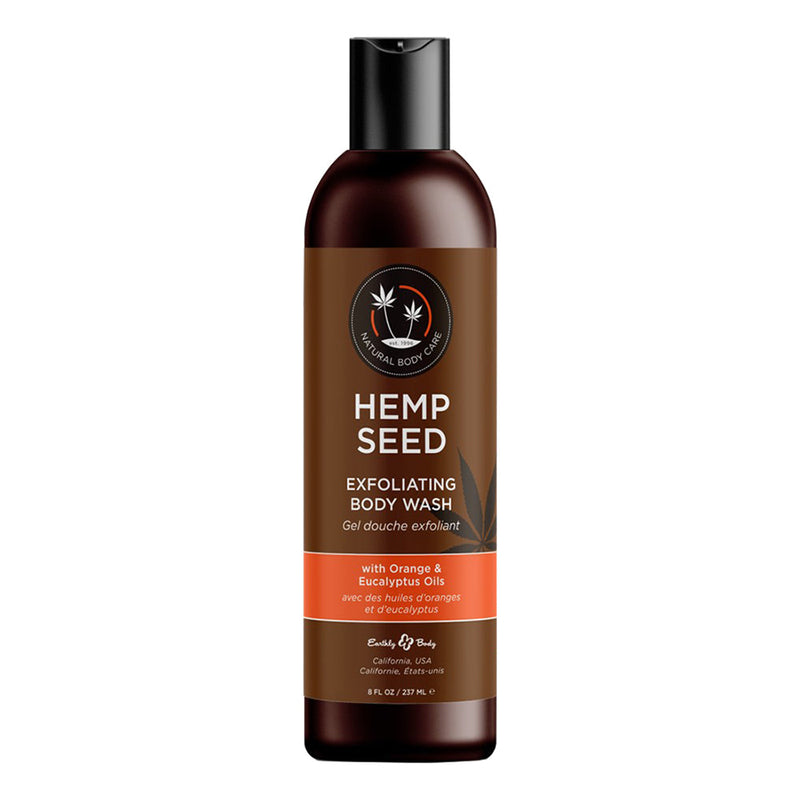 Nettoyant Corporel au Chanvre Earthly Body 8oz Orange & Huile d'Eu. HSBW008