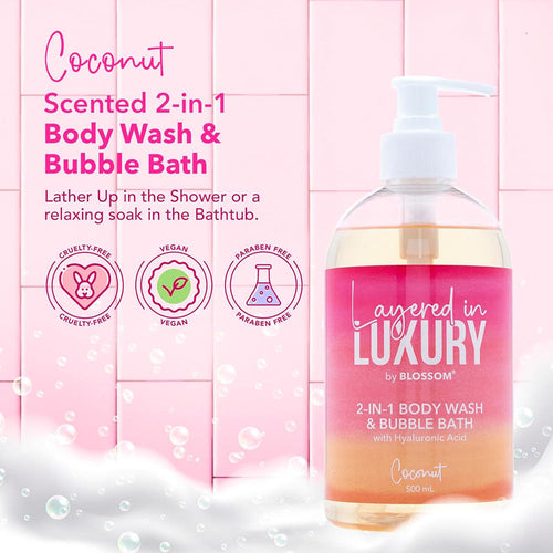 Blossom Gel Douche et Bain Moussant 2-EN-1 500 ml Coco 90430