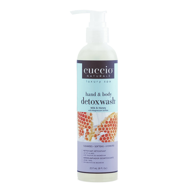 Cuccio Nettoyant Détoxifiant Mains et Corps 8 oz - Lait & Miel CNSC6724