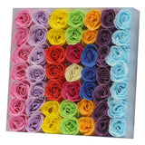 KM Savon Fleur Ongle Couleurs Assorties (49 Roses/Boîte) 49011