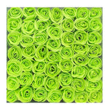 KM Nail Flower Soap Green (49 Roses/Box) 49009