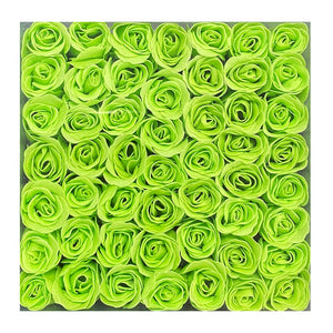 KM Nail Flower Soap Green (49 Roses/Box) 49009