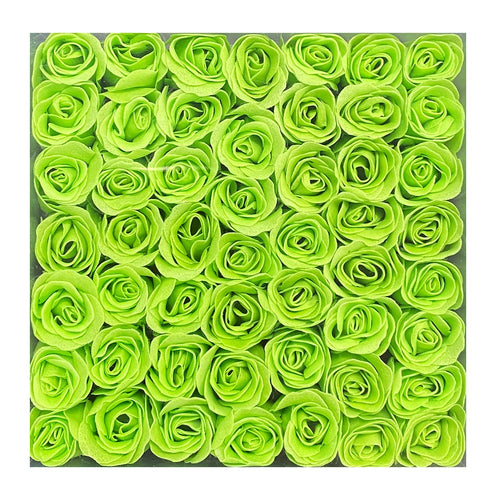 KM Nail Flower Soap Green (49 Roses/Box) 49009
