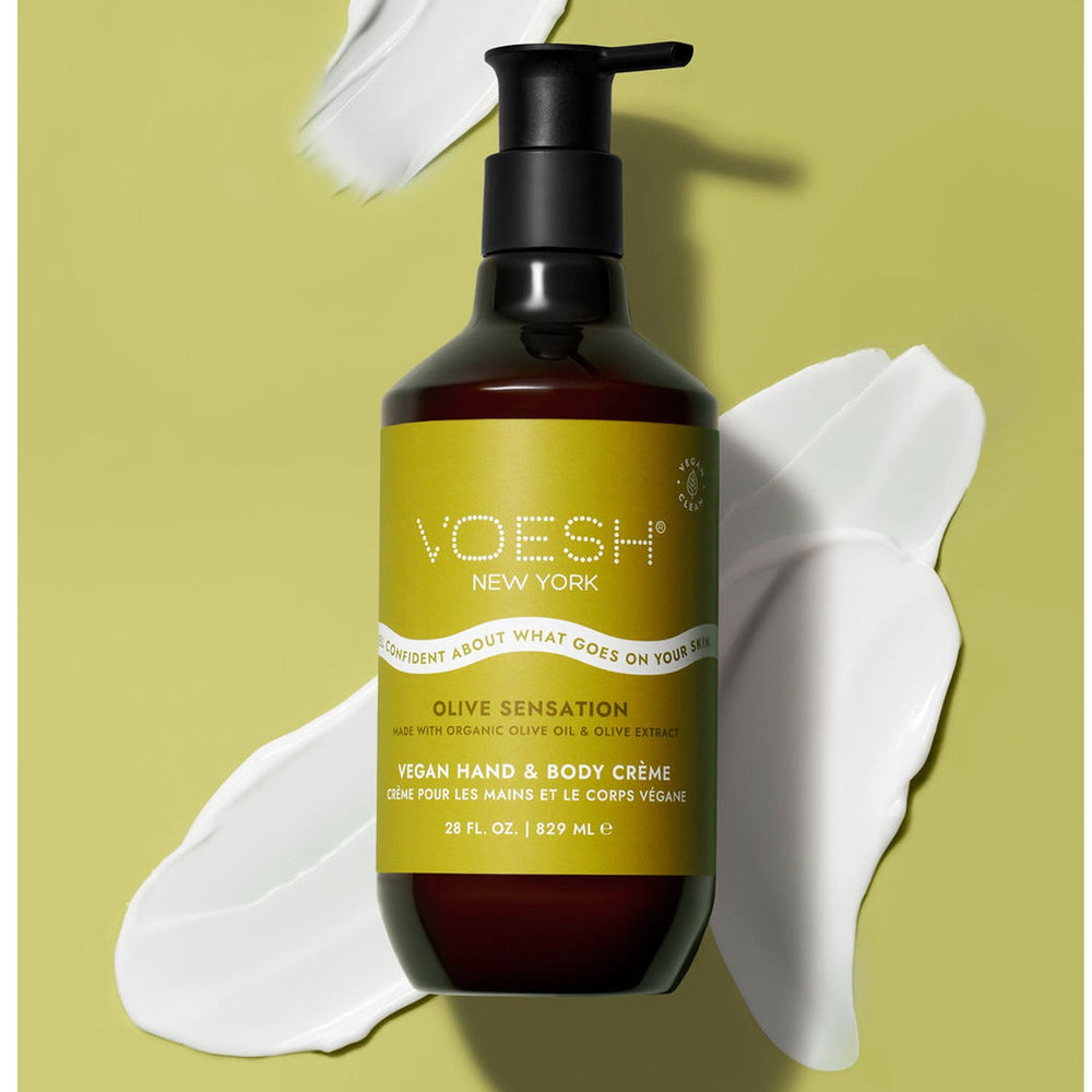 Crème Mains & Corps Végétalienne Voesh - Sensation Olive 28 oz 23739