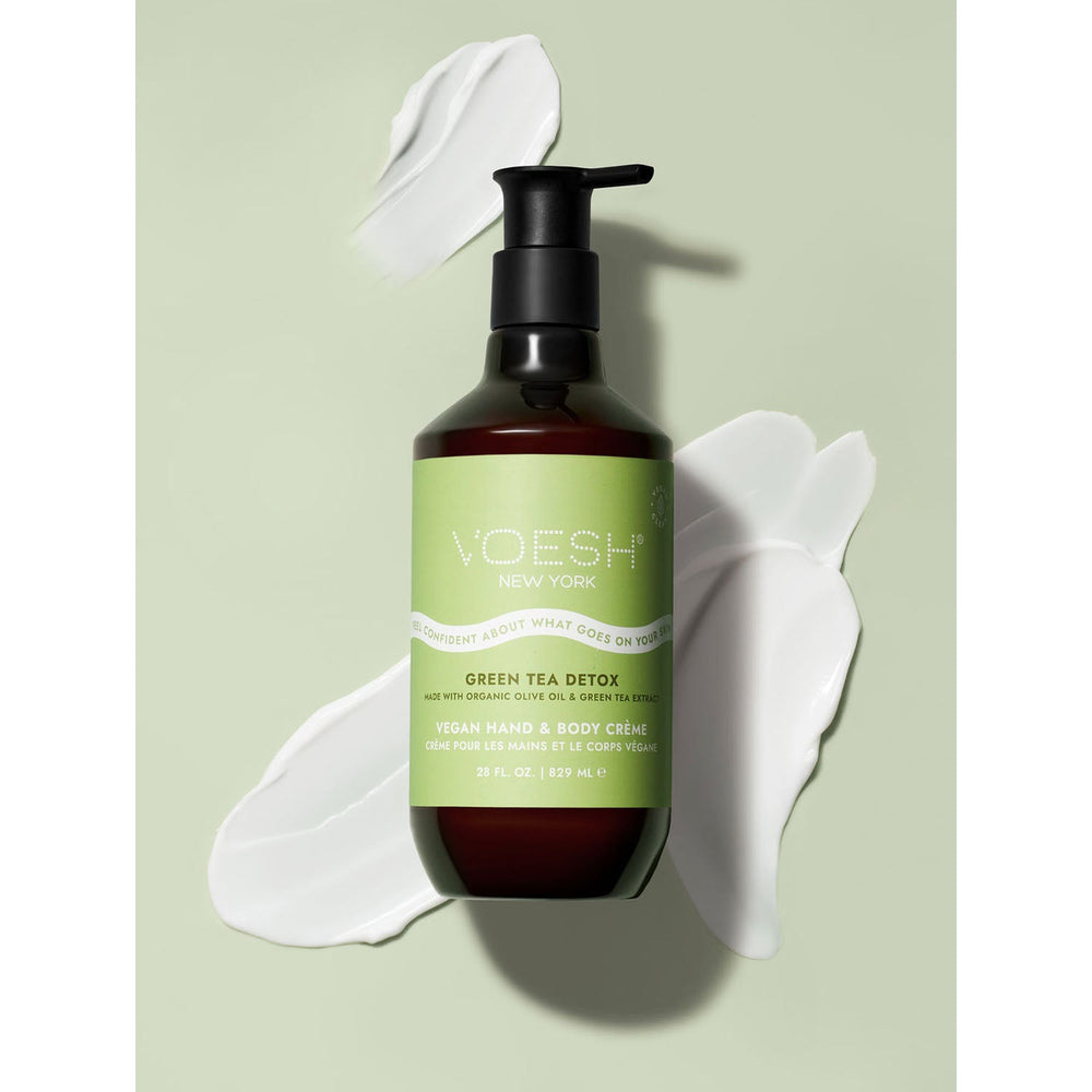 Crème végane mains et corps Voesh - Thé Vert Détox 28 oz 23753