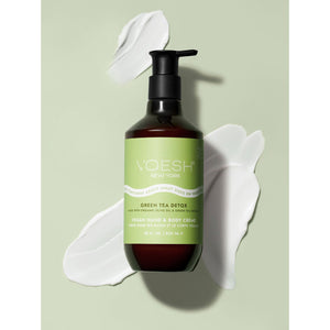 Crème végane mains et corps Voesh - Thé Vert Détox 28 oz 23753