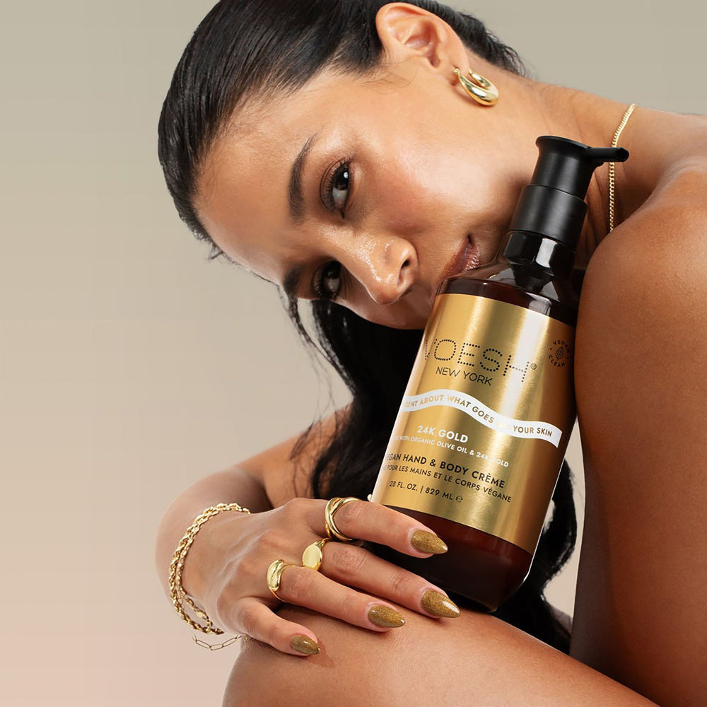 Voesh Crème Corps et Mains Vegan Or Impérial 28 oz VBH128GLD
