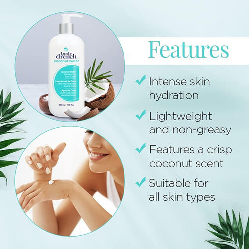 Body Drench Lait Corporel Régénérant à l'Eau de Coco16.9 oz 30714