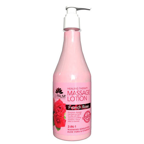 Lotion de massage La Palm HT 8 oz - Rose française LP094/01205