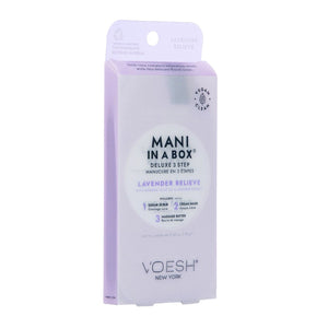 Voesh Mani In A Box Sans Eau 3 Étapes Lavande Relaxante 127LVR