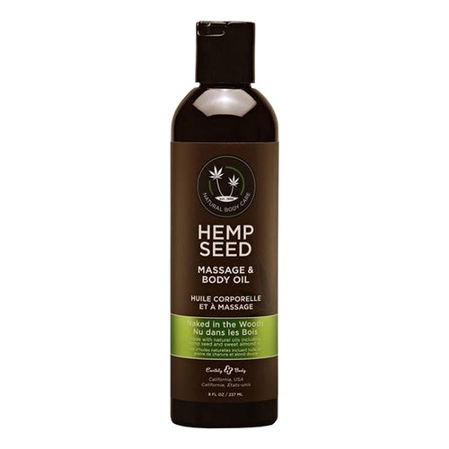 Hemp Seed Massage & Body Oil 8oz - Naked In The Woods MAS022