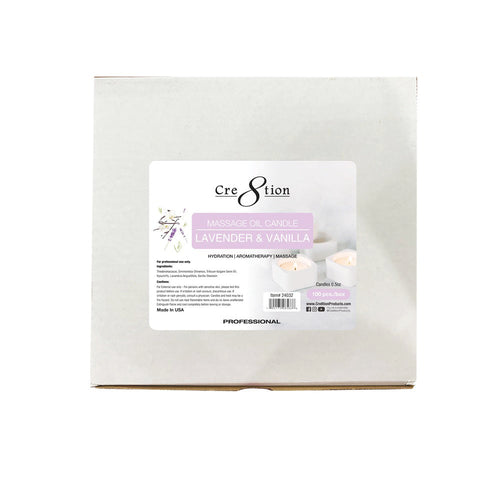 Cre8tion Massage Oil Candles 0.5oz 100pcs Lavender Vanilla