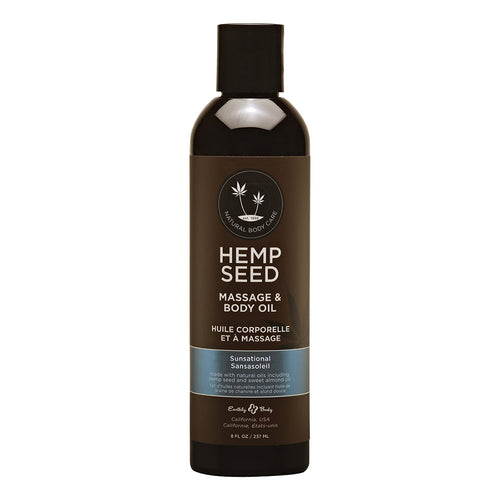Hemp Seed Massage & Body Oil 8 oz - Sunsational MAS046/29056
