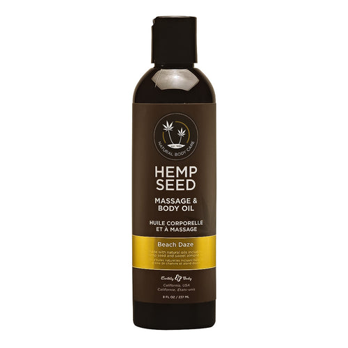 Huile de massage et corporelle aux graines de chanvre 8 oz - Journées à la plage MAS045/29075