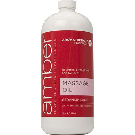 Huile de massage Ambre Géranium Sauge 946 ml #75424