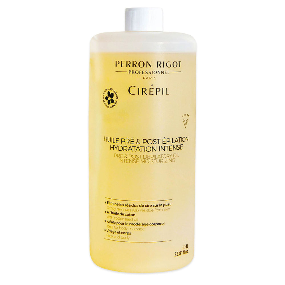 Huile pré et post-épilation Cirepil parfumée au jasmin 1L 00015