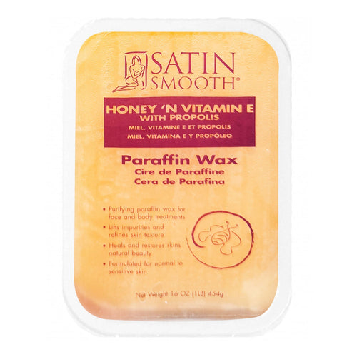 Cire de paraffine Satin Smooth Miel & Vit.E 16oz SSPB10HVC 09536