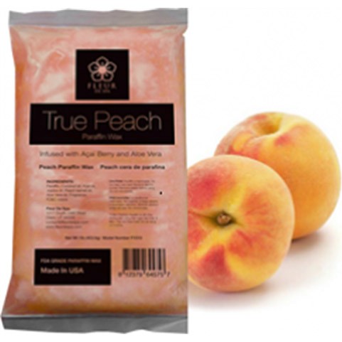 Fleur De Spa Véritable cire de paraffine à la pêche 1 lb - 453,6 g, F1010