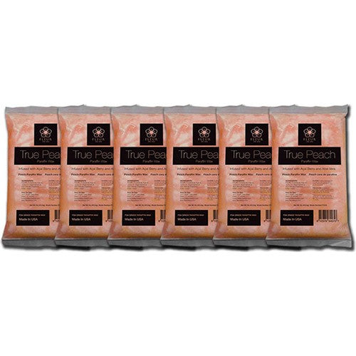Fleur De Spa Véritable cire de paraffine à la pêche 1 lb - 453,6 g, F1010