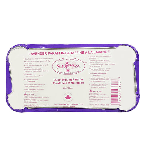 Cire de paraffine lavande Sharonelle 2 lb L-2