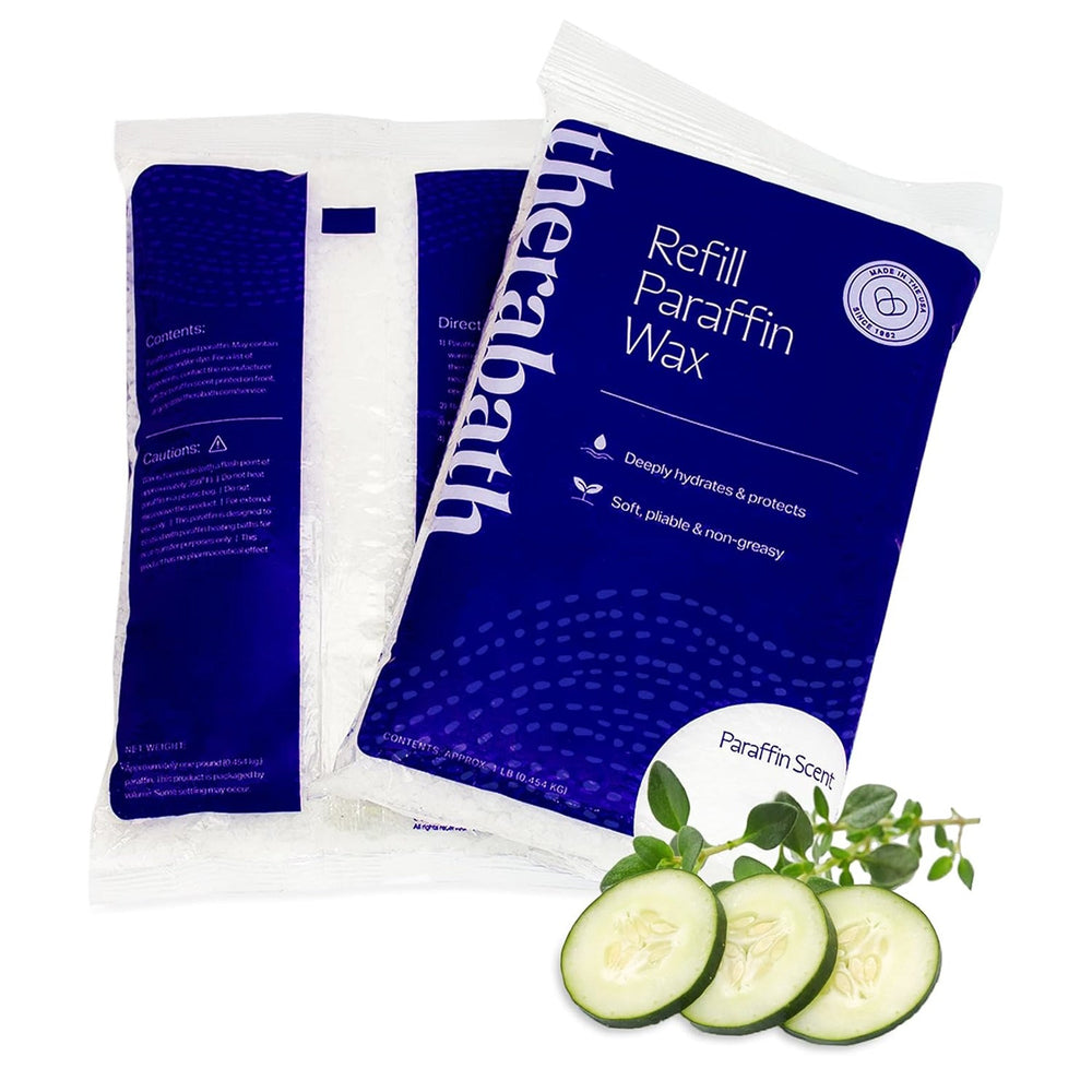 Therabath Perles de cire de paraffine de recharge Concombre-thym 450 g 0108