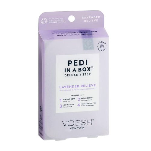 Voesh Pedi In A Box Deluxe 4 étapes Lavande Soulage VPC208LVR