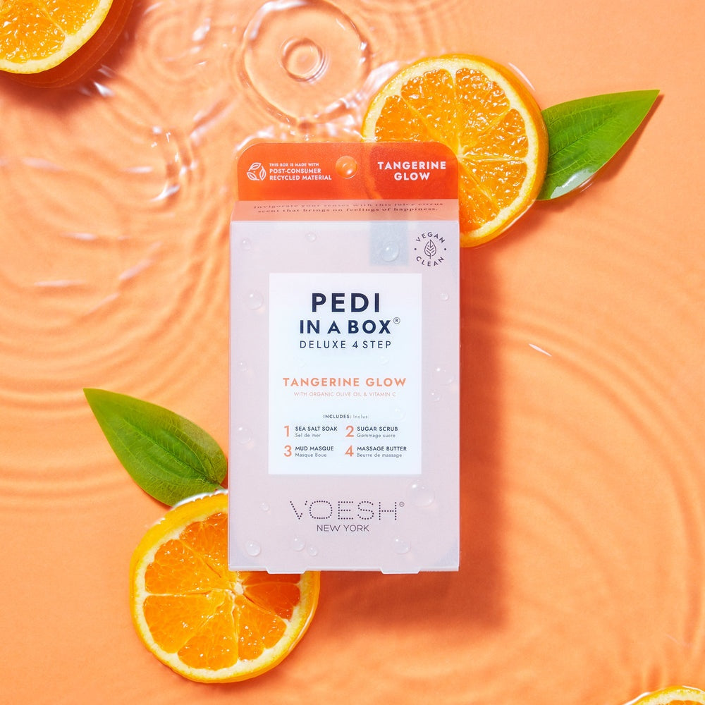 Voesh Pedi In A Box Deluxe 4 Step Tangerine Glow VPC208TGN