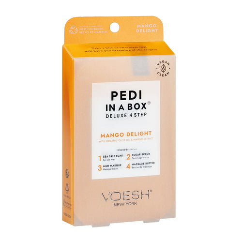 Voesh Pedi In A Box Deluxe 4 étapes Douceur Mangue VPC208MNG