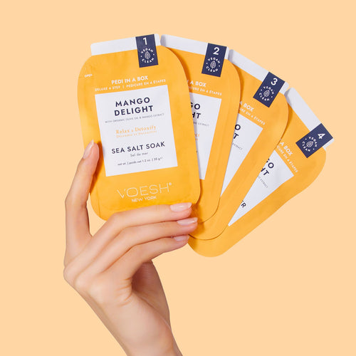 Voesh Pedi In A Box Deluxe 4 étapes Douceur Mangue VPC208MNG