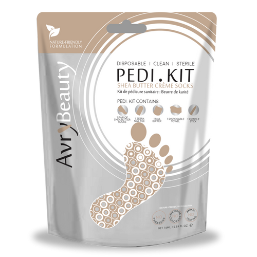 AvryBeauty Kit Pédicure Chaussettes au Beurre de Karité AK005SHEA-P 00736