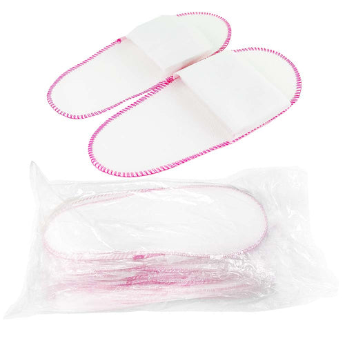 Chaussons jetables non tissés blancs pour célébrités 50 paires 01501