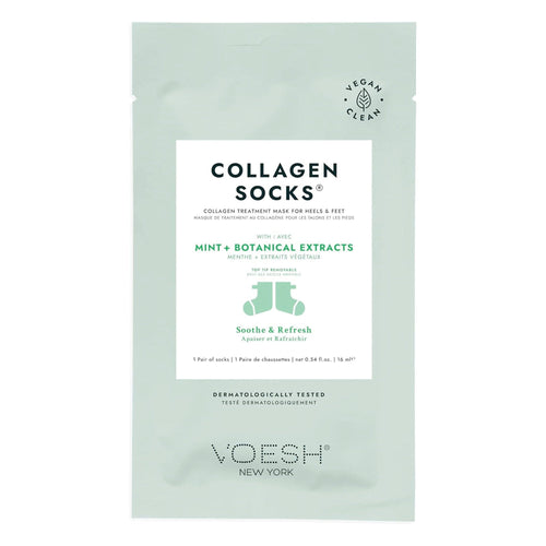 Voesh Chaussettes au Collagène et à la Menthe Poivrée 1 Paire - VFM212PEP #02002