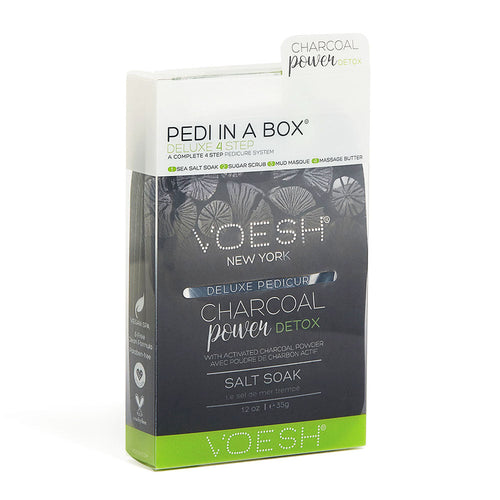 Voesh Pedi In A Box Deluxe 4 étapes Détox au Charbon VPC208CHL
