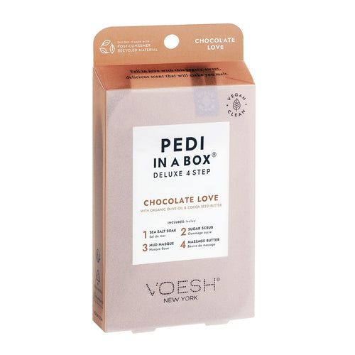 Voesh Pedi In A Box Deluxe 4 étapes Chocolate Love VPC208CHO